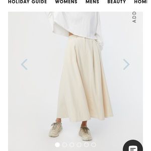 NWT Oak + Fort midi skirt - ivory